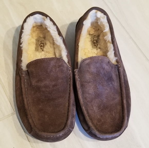 Unisex UGG Ascot Slippers Brown - Picture 2 of 6